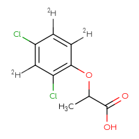 Chemical structure of 2-[2,4-dichloro(3,5,6-²H₃)phenoxy]propanoic acid - CSSB00160812791