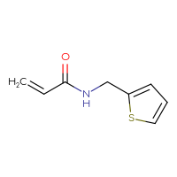 Chemical structure of N-[(thiophen-2-yl)methyl]prop-2-enamide - CSSB00011325565