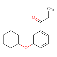 Chemical structure of 1-[3-(cyclohexyloxy)phenyl]propan-1-one - CSSB00007269920