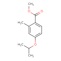 Chemical structure of methyl 2-methyl-4-(propan-2-yloxy)benzoate - CSSB00010747641