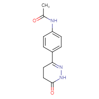 Chemical structure of N-[4-(6-oxo-1,4,5,6-tetrahydropyridazin-3-yl)phenyl]acetamide - CSSB00046230082