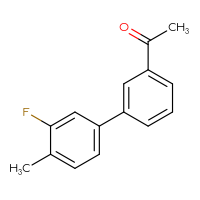 Chemical structure of 1-{3'-fluoro-4'-methyl-[1,1'-biphenyl]-3-yl}ethan-1-one - CSSB00006247749