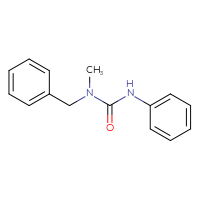Chemical structure of 3-benzyl-3-methyl-1-phenylurea - CSSB00000003715