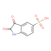 Chemical structure of 2,3-dioxo-2,3-dihydro-1H-indole-5-sulfonic acid - CSSB00010274108