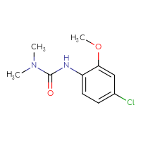 Chemical structure of 1-(4-chloro-2-methoxyphenyl)-3,3-dimethylurea - CSSB02133615780