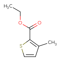 Chemical structure of ethyl 3-methylthiophene-2-carboxylate - CSSB00000170046