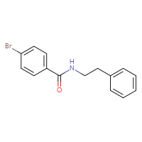 Chemical structure of 4-bromo-N-(2-phenylethyl)benzamide - CSSB00000579929