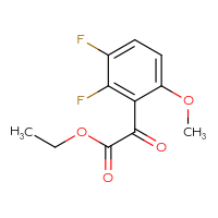 Chemical structure of ethyl 2-(2,3-difluoro-6-methoxyphenyl)-2-oxoacetate - CSSB00133448629