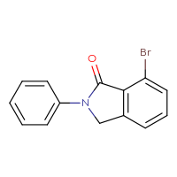 Chemical structure of 7-bromo-2-phenyl-2,3-dihydro-1H-isoindol-1-one - CSSB00020635393