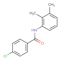 Chemical structure of 4-chloro-N-(2,3-dimethylphenyl)benzamide - CSSB00046103968