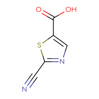 Chemical structure of 2-cyano-1,3-thiazole-5-carboxylic acid - CSSB00000729447