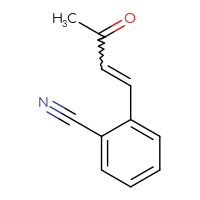 Chemical structure of 2-(3-oxobut-1-en-1-yl)benzonitrile - CSSB00103038443