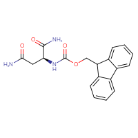 Chemical structure of (9H-fluoren-9-yl)methyl N-[(1S)-1,2-dicarbamoylethyl]carbamate - CSSB00431549428