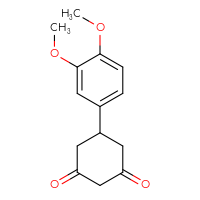 Chemical structure of 5-(3,4-dimethoxyphenyl)cyclohexane-1,3-dione - CSSB00000595544