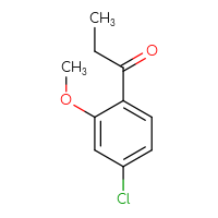 Chemical structure of 1-(4-chloro-2-methoxyphenyl)propan-1-one - CSSB00012181267