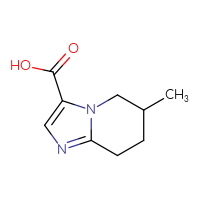 Chemical structure of 6-methyl-5H,6H,7H,8H-imidazo[1,2-a]pyridine-3-carboxylic acid - CSSB00020733166