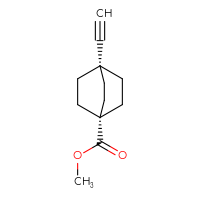 Chemical structure of methyl 4-ethynylbicyclo[2.2.2]octane-1-carboxylate - CSSB20620690345