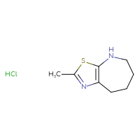 Chemical structure of 2-methyl-4H,5H,6H,7H,8H-[1,3]thiazolo[5,4-b]azepine hydrochloride - CSSB00102954915
