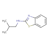 Chemical structure of N-(2-methylpropyl)-1,3-benzothiazol-2-amine - CSSB00000178381