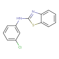 Chemical structure of N-(3-chlorophenyl)-1,3-benzothiazol-2-amine - CSSB00000593402