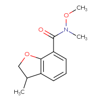 Chemical structure of N-methoxy-N,3-dimethyl-2,3-dihydro-1-benzofuran-7-carboxamide - CSSB01045817894