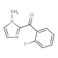 Chemical structure of 2-(2-fluorobenzoyl)-1-methyl-1H-imidazole - CSSB00000181900