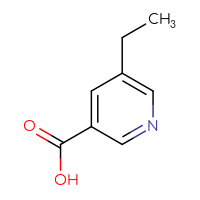 Chemical structure of 5-ethylpyridine-3-carboxylic acid - CSSB00000101026