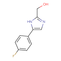 Chemical structure of [5-(4-fluorophenyl)-1H-imidazol-2-yl]methanol - CSSB00021326086