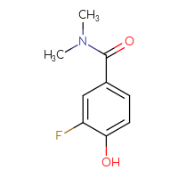 Chemical structure of 3-fluoro-4-hydroxy-N,N-dimethylbenzamide - CSSB00009848215