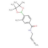 Chemical structure of N-(buta-2,3-dien-1-yl)-3-methyl-4-(4,4,5,5-tetramethyl-1,3,2-dioxaborolan-2-yl)benzamide - CSSB21332847853
