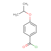 Chemical structure of 4-(propan-2-yloxy)benzoyl chloride - CSSB00000188111