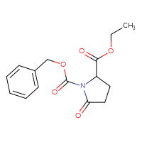Chemical structure of 1-benzyl 2-ethyl 5-oxopyrrolidine-1,2-dicarboxylate - CSSB00011117737