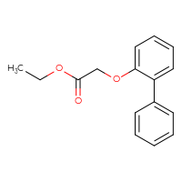 Chemical structure of ethyl 2-{[1,1'-biphenyl]-2-yloxy}acetate - CSSB00000590246