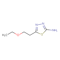 Chemical structure of 5-(2-ethoxyethyl)-1,3,4-thiadiazol-2-amine - CSSB00011708081