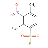 Chemical structure of 2,4-dimethyl-3-nitrobenzene-1-sulfonyl fluoride - CSSB00102716430