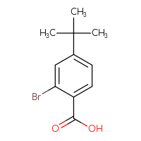 Chemical structure of 2-bromo-4-tert-butylbenzoic acid - CSSB00010233000
