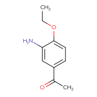 Chemical structure of 1-(3-amino-4-ethoxyphenyl)ethan-1-one - CSSB00000093454