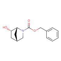 Chemical structure of benzyl (1R,4S,6S)-6-hydroxy-2-azabicyclo[2.2.1]heptane-2-carboxylate - CSSB03550248171