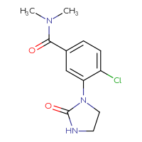 Chemical structure of 4-chloro-N,N-dimethyl-3-(2-oxoimidazolidin-1-yl)benzamide - CSSB02005426000