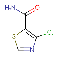 Chemical structure of 4-chloro-1,3-thiazole-5-carboxamide - CSSB00000054343