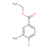 Chemical structure of ethyl 4-chloro-3-methylbenzoate - CSSB00012002530