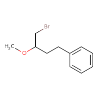 Chemical structure of (4-bromo-3-methoxybutyl)benzene - CSSB00160484260