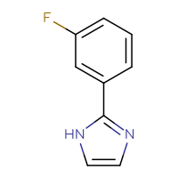 Chemical structure of 2-(3-fluorophenyl)-1H-imidazole - CSSB00011393235