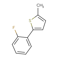 Chemical structure of 2-(2-fluorophenyl)-5-methylthiophene - CSSB00000103442