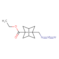 Chemical structure of ethyl 5-(azidomethyl)tricyclo[3.3.0.0³,⁷]octane-1-carboxylate - CSSB21432439594