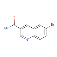 Chemical structure of 6-bromoquinoline-3-carboxamide - CSSB00010077209