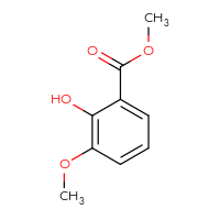 Chemical structure of methyl 2-hydroxy-3-methoxybenzoate - CSSB00000148165