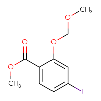 Chemical structure of methyl 4-iodo-2-(methoxymethoxy)benzoate - CSSB00010878766