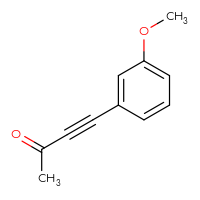 Chemical structure of 4-(3-methoxyphenyl)but-3-yn-2-one - CSSB00010658226