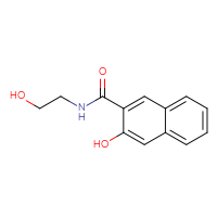 Chemical structure of 3-hydroxy-N-(2-hydroxyethyl)naphthalene-2-carboxamide - CSSB00020606284